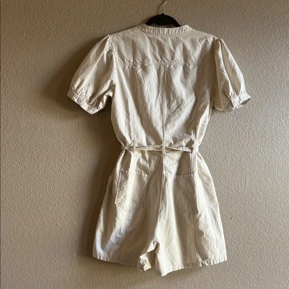 Sanctuary Cream Short Sleeve Romper - Picture 5 of 5